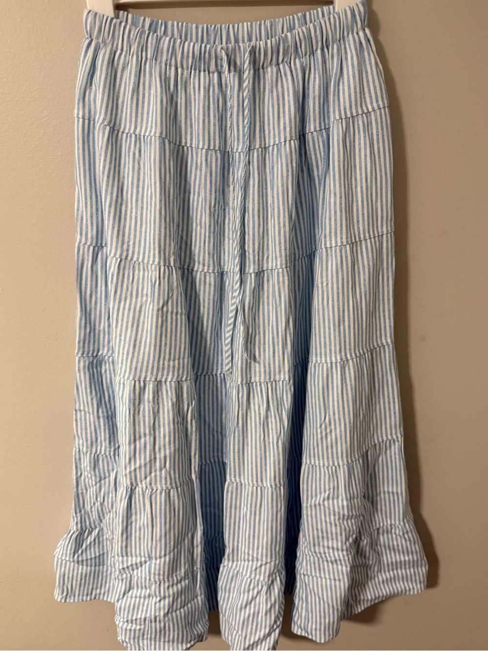 Altard State Skirt Striped Maxi Skirt in Blue & White Size NWT